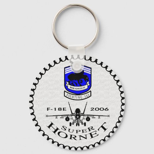 VFA-143 Pukin' Dogs - F-18 Super Hornets Sleutelhanger (Voorkant)