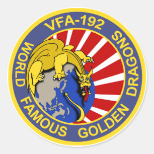 VFA-192 Golden Dragons Ronde Sticker