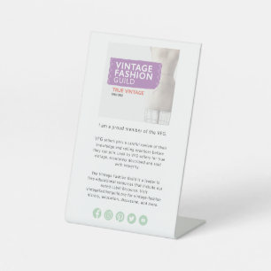 VFG Trots Lid Tafelblad Sign Reclamebord Met Voetstuk