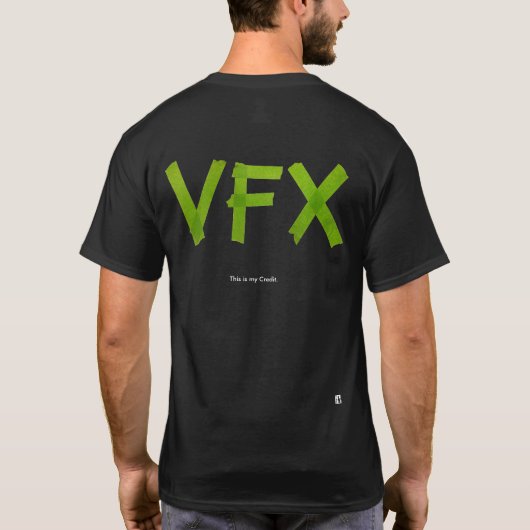 VFX Crew-Shirt (dit is mijn creditering) - Groen/d T-shirt (Achterkant)