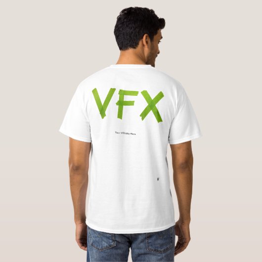 VFX Crew-Shirt - groen/licht T-shirt (Achterkant volledig)