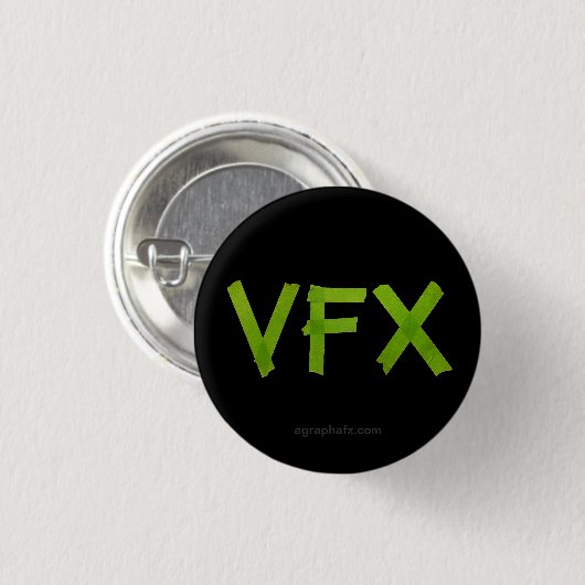 VFX Green Ronde Button 3,2 Cm (Voorkant /achterkant)