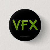VFX Green Ronde Button 3,2 Cm (Voorkant)