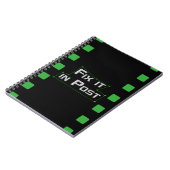 VFX-laptop met "Repareren in Post" Notitieboek (Linkerzijde)