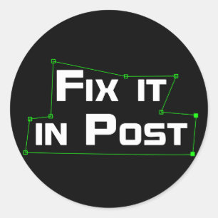 VFX-Sticker "Oplossen in advertentie" Ronde Sticker