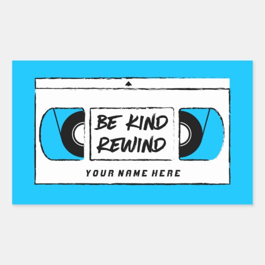 VHS be Sind terugspoelen Sticker voor nieuwheid (Voorkant)