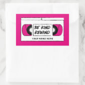 VHS be Sind terugspoelen Sticker voor nieuwheid (Tas)