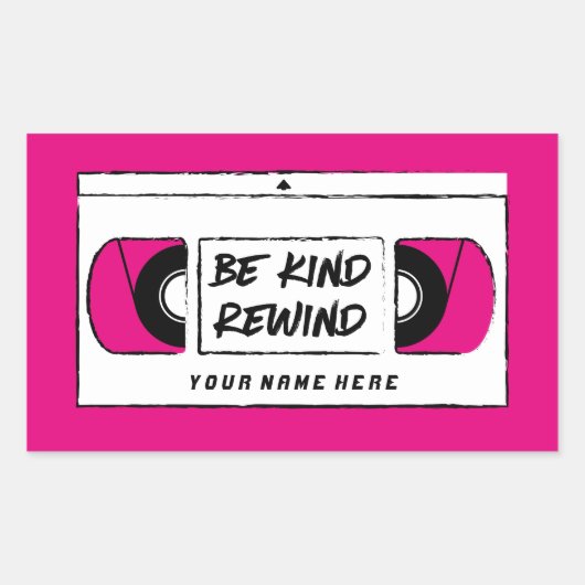 VHS be Sind terugspoelen Sticker voor nieuwheid (Voorkant)