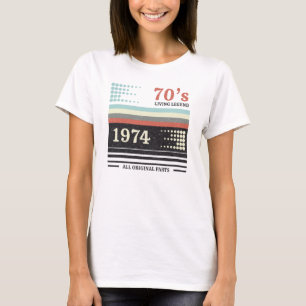 Vhs Cassete 1974 Limited Edition Birthday Gift I T-shirt