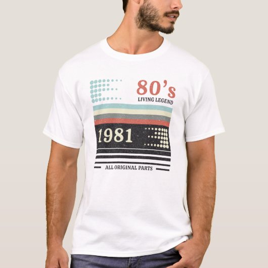 Vhs Cassete 1981 Limited Edition | Birthday Gift I T-shirt (Voorkant)