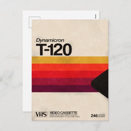 VHS Cassette 80s Feestdagenkaart (Voorkant / Achterkant)