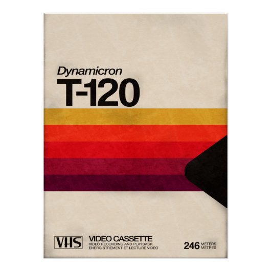 VHS Cassette 80s Perfect Poster (Voorkant)