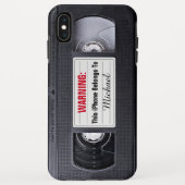  VHS Cassettebandje Gepersonaliseerde Naam Tekst Case-Mate iPhone Case (Achterkant)