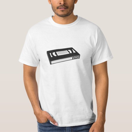 VHS Cassettebandje T-shirt (Voorkant)