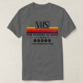 VHS De toekomst is hier 1976 LTS versleten T-shirt (Design voorkant)