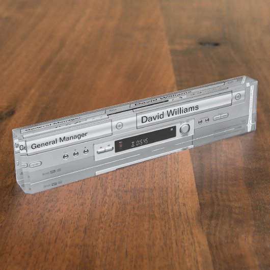 Vhs Dvd Player Facebook Naambordje (Zijkant)