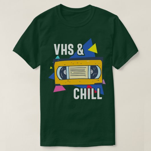 VHS en Chill Grappige Retro VHS Tape Gift T-shirt (Design voorkant)