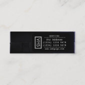 VHS faux ziet er grappig uit Mini Visitekaartje (Achterkant)