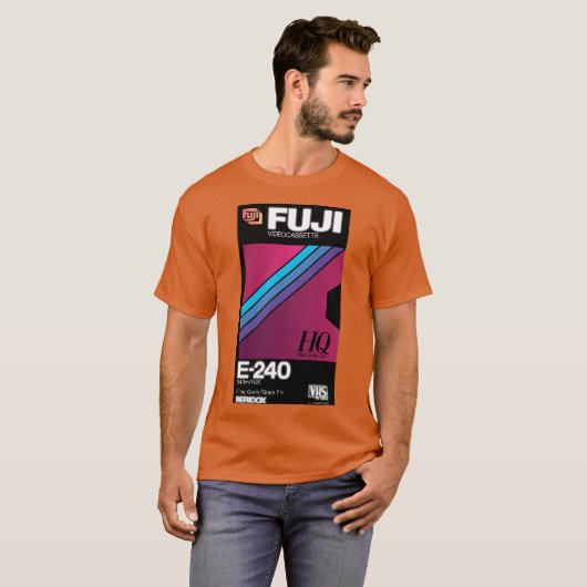 VHS Fuji E240HQ T-shirt (Voorkant volledig)