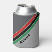 VHS Gestreept met Naam Blikjeskoeler (Blikje Voorkant)