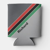 VHS Gestreept met Naam Blikjeskoeler (Voorkant)