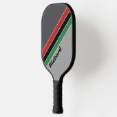  VHS Gestreept met Naam Pickleball Paddle (Links)