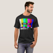 VHS Glitch - Signaal verloren kabel-tv versleuteld T-shirt (Voorkant volledig)