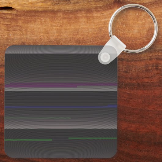 VHS Glitch Variant 2 Sleutelhanger (Achterkant)