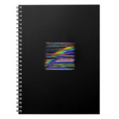 VHS Glitchcore Rainbow Window Notitieboek (Voorkant)