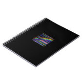 VHS Glitchcore Regenboogvenster Notitieboek (Linkerzijde)