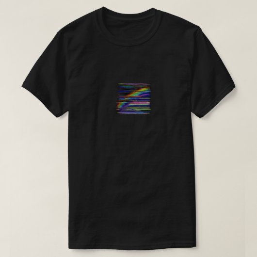 VHS Glitchcore Regenboogvenster  T-shirt (Design voorkant)