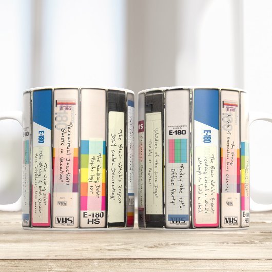 VHS Halloween horror parodie bewerkbare films Tite Koffiemok