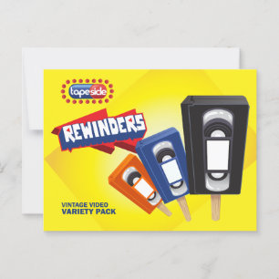  VHS Ice Pop Parodie Briefkaart