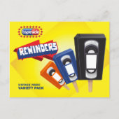 VHS Ice Pop Parodie Briefkaart (Voorkant)