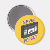 VHS, nooit vergeten Magneet (Voorkant / Achterkant)