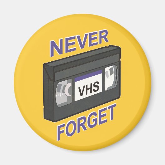 VHS, nooit vergeten Magneet (Voorkant)