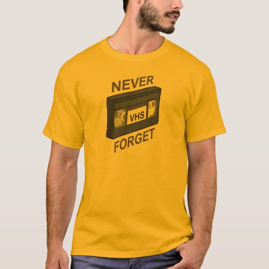VHS, nooit vergeten T-shirt (Voorkant)