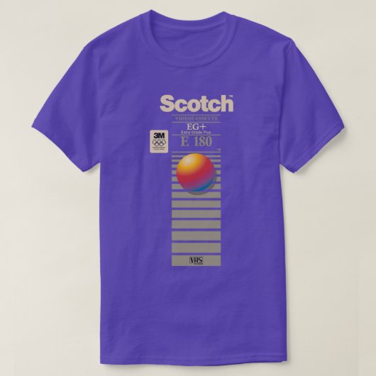 VHS Scotch E180 T-shirt (Design voorkant)