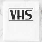 VHS-Stickers Rechthoekige Sticker (Tas)