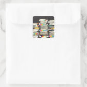 VHS-Stickers Vierkante Sticker (Tas)