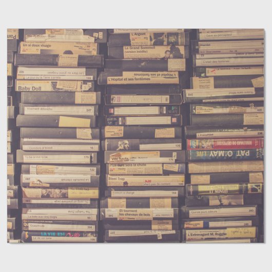 VHS TAPE LOT CADEAUPAPIER (Vlak)