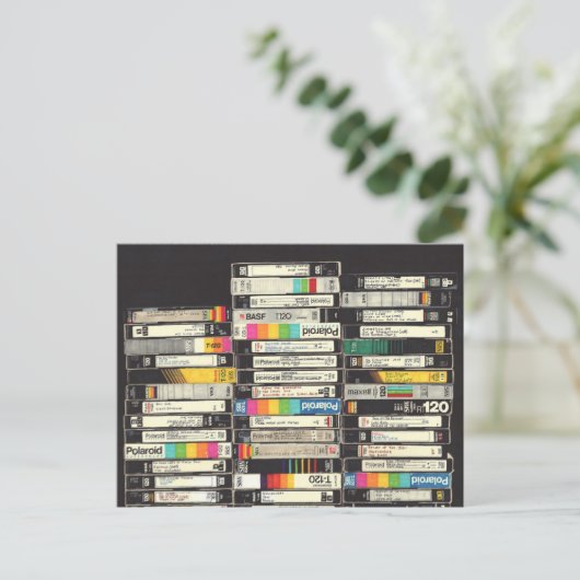 VHS-tapes Briefkaart (Staand voorkant)