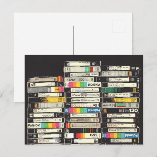 VHS-tapes Briefkaart (Voorkant / Achterkant)
