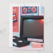 VHS Video Tape Terug naar jaren 80 Verjaardag Uitn Kaart (Achterkant)