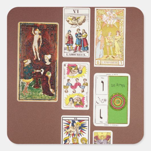 VI Lovers Vierkante Sticker (Voorkant)