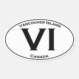 VI (Vancouver Island) Ovale Logo Sticker