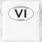VI (Vancouver Island) Ovale Logo Sticker (Tas)