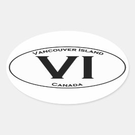 VI (Vancouver Island) Ovale Logo Sticker