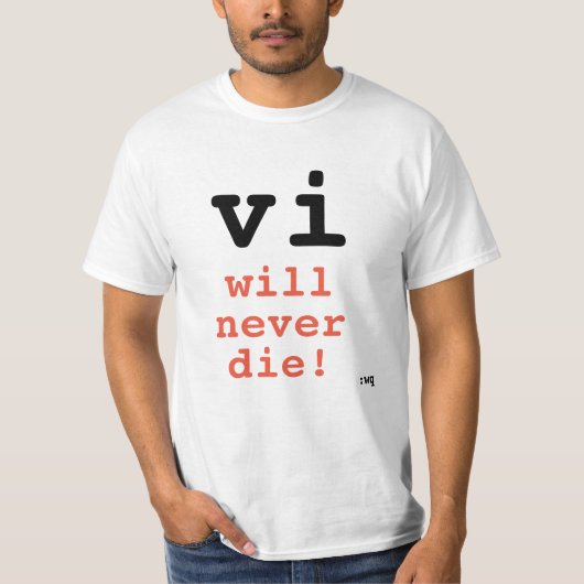 vi zal nooit sterven! t-shirt (Voorkant)