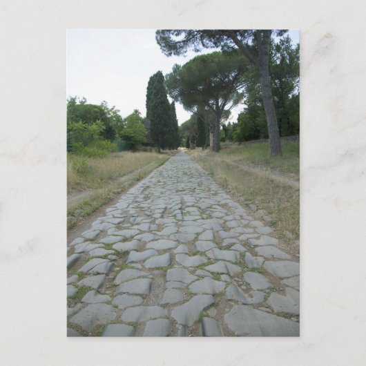 Via Appia Appian way, roman roadway Briefkaart (Voorkant)